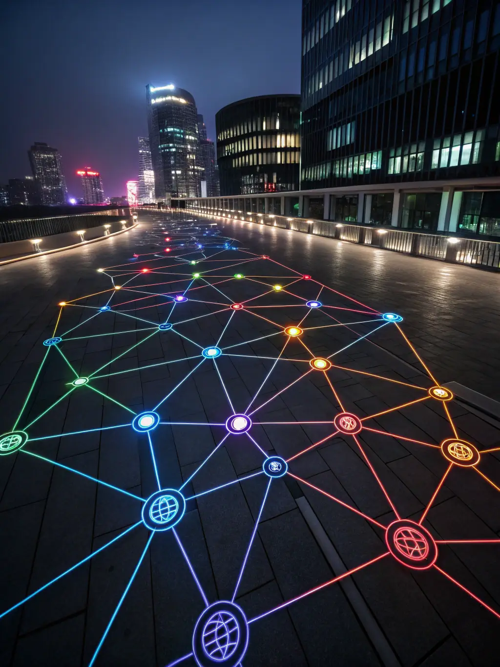 A stylized graphic showing the growth of the ShibariToken community, with interconnected nodes representing members and social platforms.
